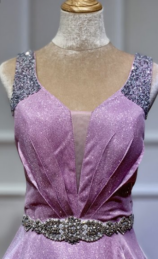 Donna Bridal formální šaty na ples - třpytivý materiál Fialová Velikost 32 kod 337