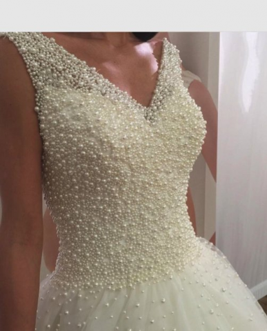 Donna Bridal luxusní svatební šaty - ušijeme s ramínkami nebo bez podle přání zákazníka + SPODNICE ZDARMA Bílá Velikost 32 kód 426