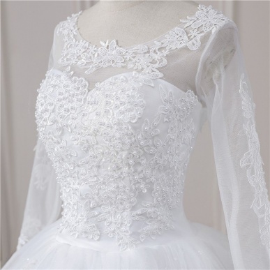 Donna Bridal svatební šaty s perličkami a originální třpytivou sukní + SPODNICE ZDARMA Ivory Velikost 32 kód 464