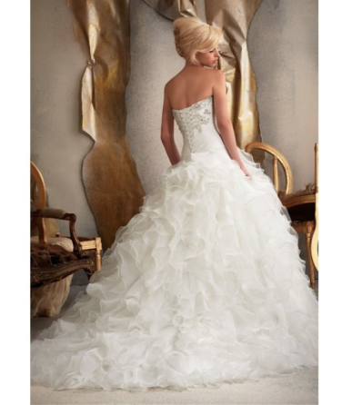 Donna Bridal originální svatební šaty + SPODNICE ZDARMA Bílá Velikost 32 kód 501