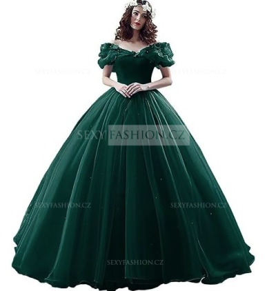 Donna Bridal nádherné princeznovské svatební/plesové šaty s 3D motýlky Fialová světlá Velikost 30 kód 166