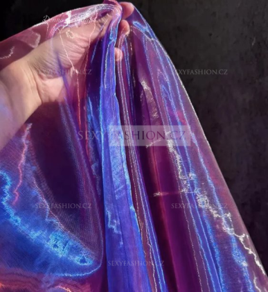 Donna Bridal nádherné princeznovské svatební/plesové šaty s 3D motýlky Modro-fialová Velikost Vlastní velikost + 1 000,- kód 166