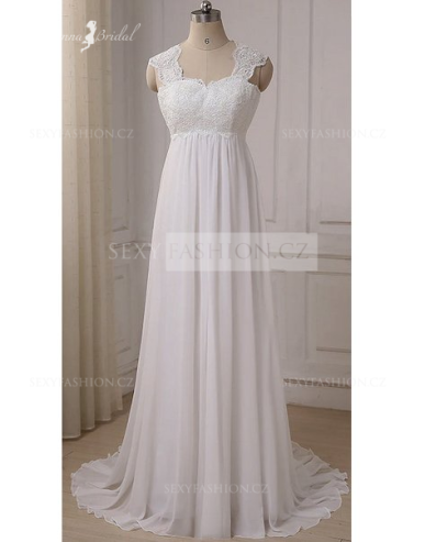 Donna Bridal romantické svatební šaty Bílá Velikost 38 kód 470