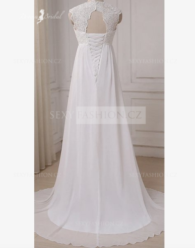 Donna Bridal romantické svatební šaty Bílá Velikost 38 kód 470