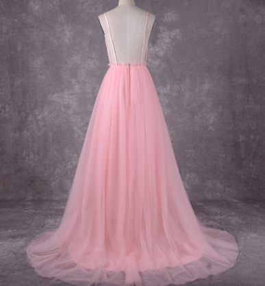 Donna Bridal romantické krajkové květované šaty pro družičku Růžová Velikost 32 kód 224