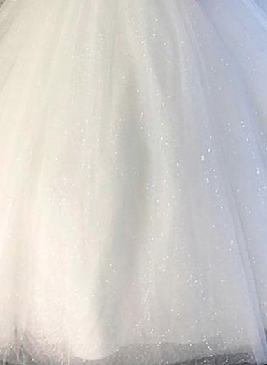 Donna Bridal Luxusní tylové svatební šaty posázené kamínky a flitry Bílá Vlastní velikost + 1 000,- kód 165