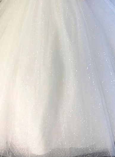 Donna Bridal Luxusní tylové svatební šaty posázené kamínky a flitry Bílá 36 kód 165