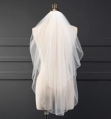 Donna Bridal svatební dvouvrstvý závoj s hřebenem Bílá kód 297