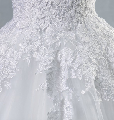 Donna Bridal nádherné maturitní, plesové, svatební šaty + SPODNICE ZDARMA Bílá 32 kód 395