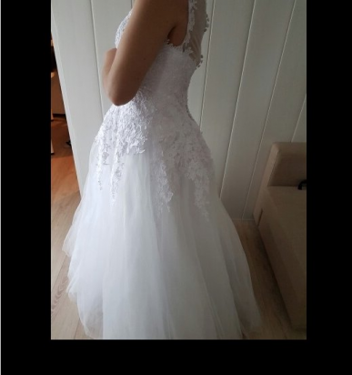 Donna Bridal nádherné maturitní, plesové, svatební šaty + SPODNICE ZDARMA Bílá 32 kód 395