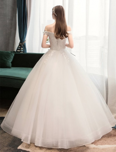 Donna Bridal princeznovské svatební šaty + SPODNICE ZDARMA Ivory Velikost 32 kód 403