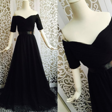 Donna Bridal královsky modré společenské a plesové šaty Černá 46 kód 178