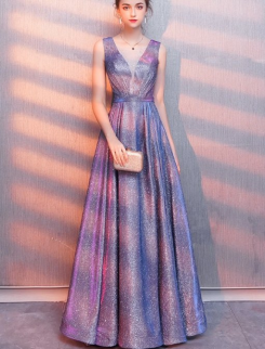 Donna Bridal formální šaty na ples - třpytivý materiál Modrá Velikost 32 kod 274