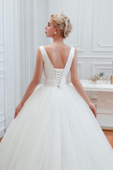 Donna Bridal nádherné princeznovké svatební šaty s princeznovskou sukní kód 132 - Bílá