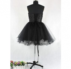 Donna Bridal nádherné koktejlové šaty paví oko kód 258 - Černá