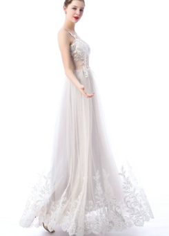Donna Bridal romantické krajkové šaty kód 248 - Mix barev - stejná jako na fotografii