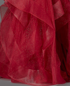 Donna Bridal večerní třpytivé šaty na ples + SPODNICE ZDARMA kód 516 kód 516 - Červená