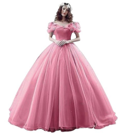 Donna Bridal nádherné princeznovské svatební/plesové šaty s 3D motýlky kód 166 - Růžová tmavá