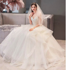 Ivory Donna Bridal večerní třpytivé šaty na ples + SPODNICE ZDARMA kód 514 kód 514 - Ivory