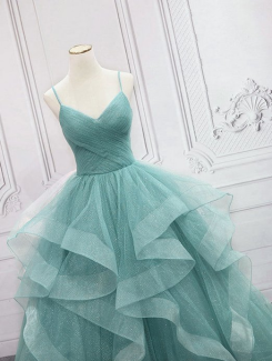 Mentolová Donna Bridal večerní třpytivé šaty na ples + SPODNICE ZDARMA kód 514 kód 514 - Mentolová