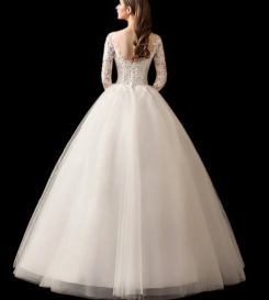 Donna Bridal nádherné svatební šaty s motýlky a krajkou na sukni + SPODNICE ZDARMA kód 498 - Ivory