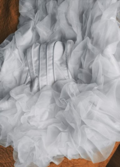 Donna Bridal plážové korzetové svatební šaty: stylové, krásné a sexy kód 151 - Bílá