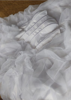 Donna Bridal plážové korzetové svatební šaty: stylové, krásné a sexy kód 151 - Bílá