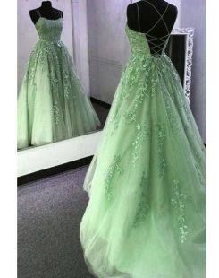 Donna Bridal večerní šaty s otevřenými zády a špagetovou šněrovačkou, bez vsadky kód 267 - Šalvej