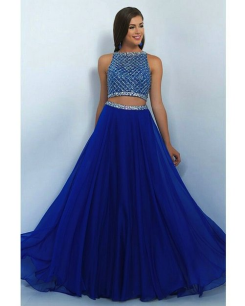 Donna Bridal dvoudílné společenské šaty, živůtek s pajetkami a korálky kód 276