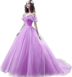 Donna Bridal nádherné princeznovské svatební/plesové šaty s 3D motýlky kód 166 - Šeříková