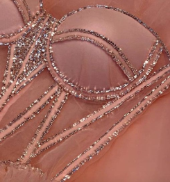 Donna Bridal dlouhé večerní korzetové šaty kód 432 - Růžová světlá