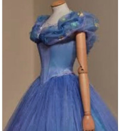 Donna Bridal nádherné princeznovské svatební/plesové šaty s 3D motýlky kód 166 - Modro-fialová