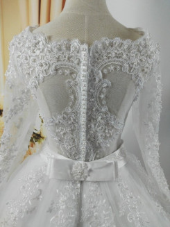 Donna Bridal svatební krajkové šaty s perličkami + SPODNICE ZDARMA kód 89