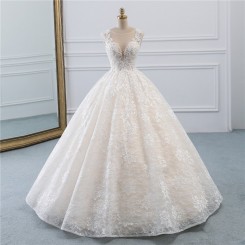 Donna Bridal princeznovské svatební krajkové šaty kód 75