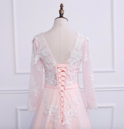 Donna Bridal nádherné romantické plesové a společenské šaty kód 222 - Růžová světlá