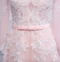 Donna Bridal nádherné romantické plesové a společenské šaty kód 222 - Růžová světlá