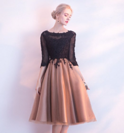 Donna Bridal krajkové koktejlové šaty na promoce kód 268 - Mix barev - stejná jako na fotografii