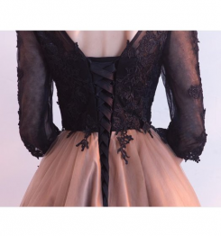 Donna Bridal krajkové koktejlové šaty na promoce kód 268 - Mix barev - stejná jako na fotografii