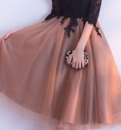 Donna Bridal krajkové koktejlové šaty na promoce kód 268 - Mix barev - stejná jako na fotografii