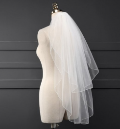 Donna Bridal svatební dvouvrstvý závoj s hřebenem Bílá kód 297