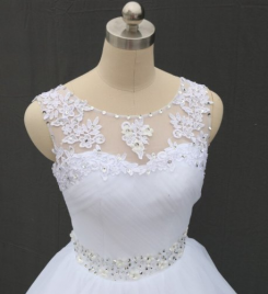 Donna Bridal romantické svatební šaty kód 334 - Bílá