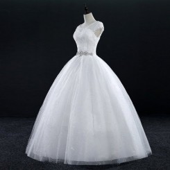 Donna Bridal svatební tylové šaty s opaskem + SPODNICE ZDARMA kód 73 - Ivory