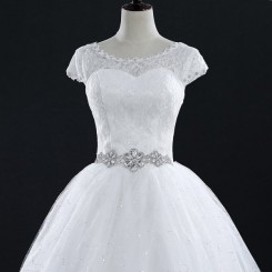 Donna Bridal svatební tylové šaty s opaskem + SPODNICE ZDARMA kód 73 - Ivory