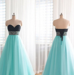 Donna Bridal krásné společenské a plesové šaty + SPODNICE ZDARMA kód 344 - Akvamarínový