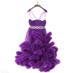 Donna Bridal stejné šaty pro maminku i dcerku kód 357 - Fialová