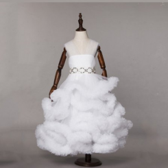 Donna Bridal stejné šaty pro maminku i dcerku kód 357 - Bílá