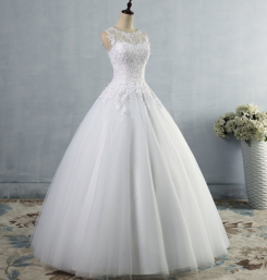 Donna Bridal nádherné maturitní, plesové, svatební šaty + SPODNICE ZDARMA kód 395 - Bílá