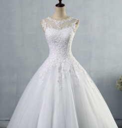 Donna Bridal nádherné maturitní, plesové, svatební šaty + SPODNICE ZDARMA kód 395 - Bílá