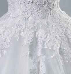Donna Bridal nádherné maturitní, plesové, svatební šaty + SPODNICE ZDARMA kód 395 - Bílá
