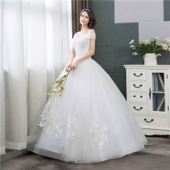 Donna Bridal svatební šaty s originálními velkými krajkami na sukni + SPODNICE ZDARMA kód 404 - Ivory